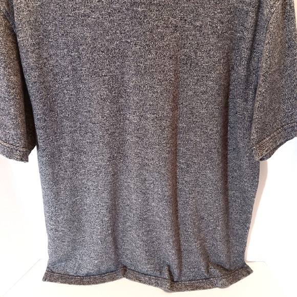 IZOD Golf Shirt Men L Gray Black Saltwater Polo Relaxed Classics Cotton - Picture 6 of 7